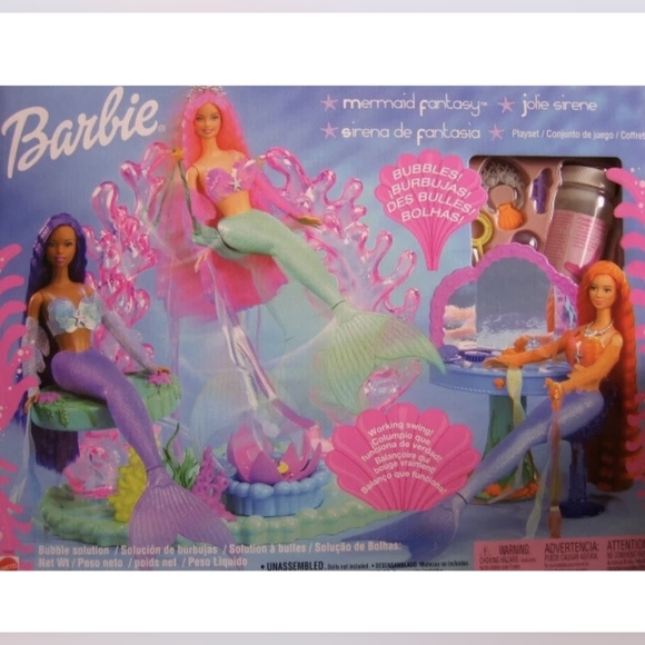 Mermaid Fantasy Barbie Playset 2001 - Picture 3 of 3